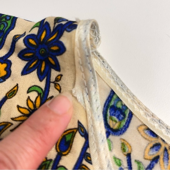 Imperfect 100% cotton made in Egypt tunic dress size medium lightweight summer - Picture 12 of 16